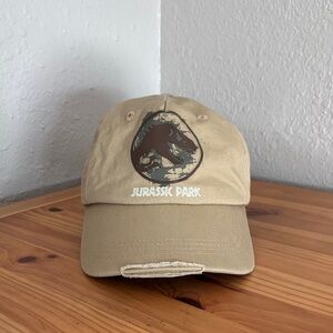 Jurassic Park Tan Baseball Cap